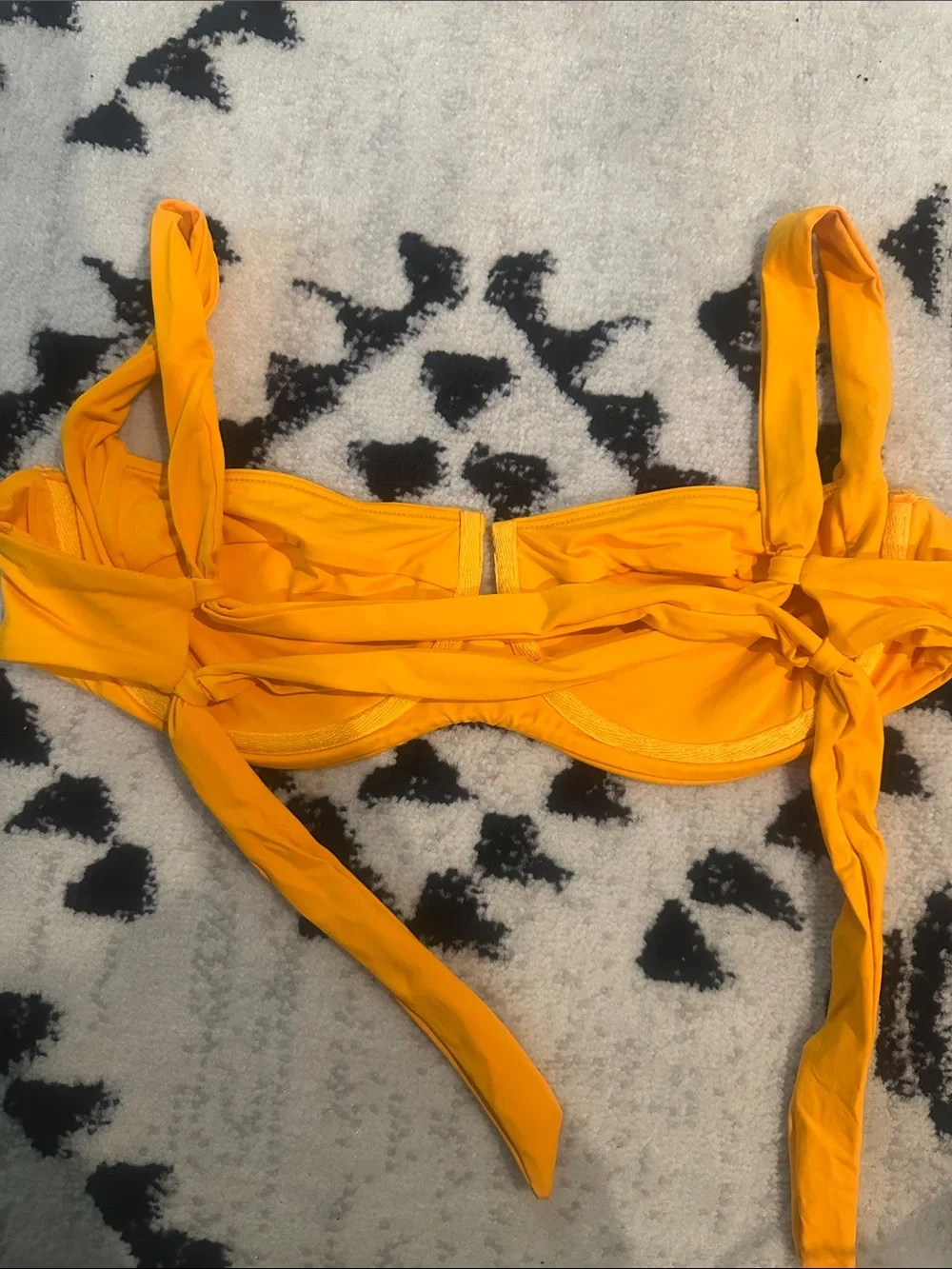 l*space Yellow Underwire Bikini Top
